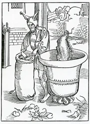 De ceux qui forcent ou se soucient des médisances des gens grossiers, illustration de la traduction anglaise d
